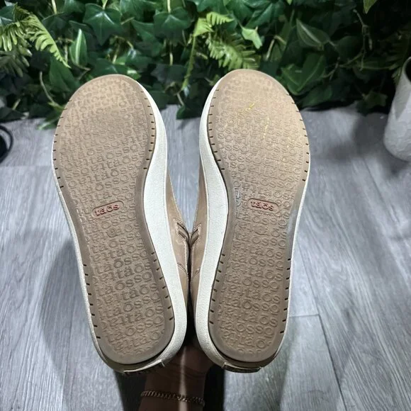 Taos Respect Womens Size 9 Taupe Leather Mid Zip Up Casual Hiking, Sneakers - Picture 8 of 10